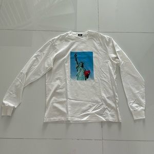 Kith state of liberty long sleeve shirt size xs